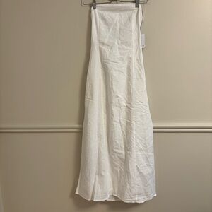 Japna Elegant White Midi Dress